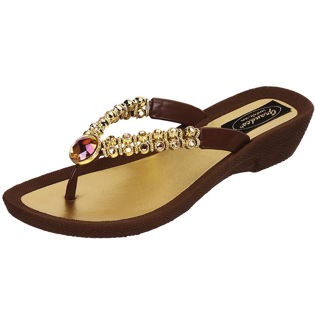 サンダル [MASONPRINCE] Thin Sole Lace-up Sandals GB Ulti-Mate Floral Rhinestone Platform Sandals | Dillard's